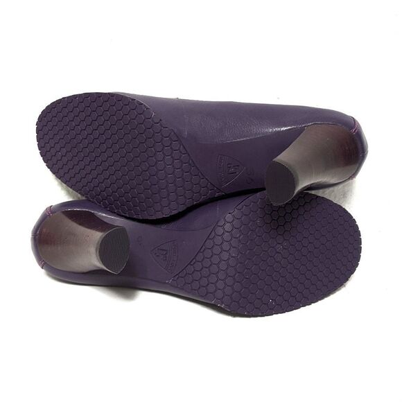 DONALD PLINER Cassis Purple Heeled Loafers 8.5 - Picture 6 of 9